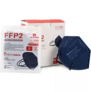 Pack 30 Mascarillas FFP2 CE. Color azul marino