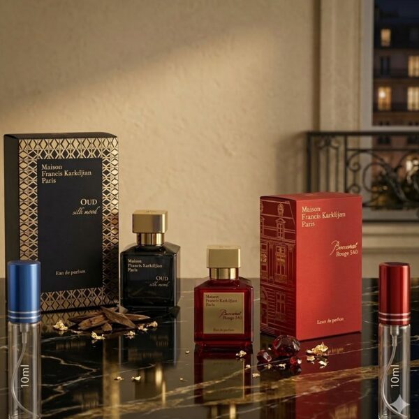 Pack 2 Maison Francis Kurkdjian Oud Silk Mood & Baccarat Rouge 540 10ml
