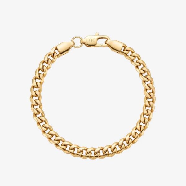 Pulsera Cubana Oro 5mm 20cm