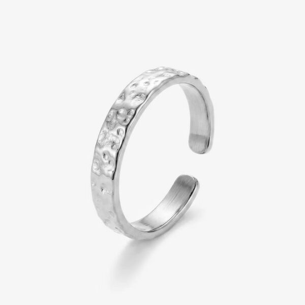 Anillo Hammered Plata