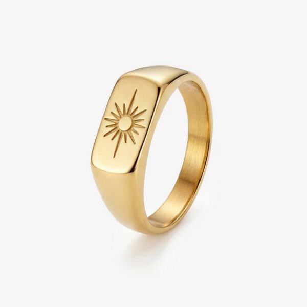 Anillo Horizon Oro. Talla 8