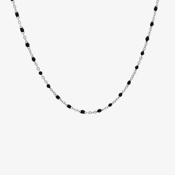 Cadena Gem Plata (Negro)