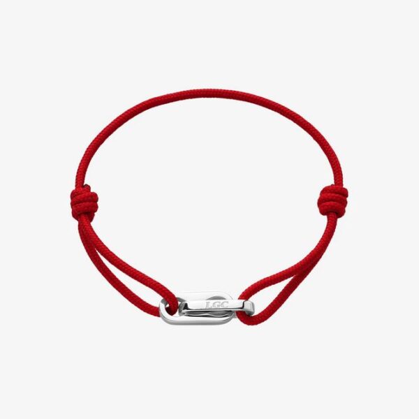 Pulsera Atlantis Plata Rojo